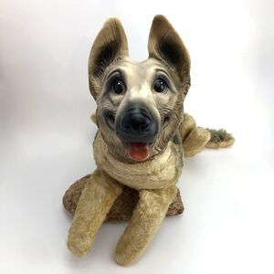 Vintage Plush Rubber Face Rin Tin Tin Stuffed Animal by Ideal 1950s